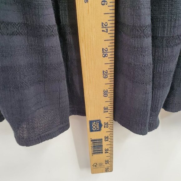 American Eagle Smock Mini Dress Halter Sleeveless Open Back Medium Womens Black - Picture 8 of 11